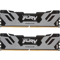 Модуль пам'яті для комп'ютера DDR5 96GB (2x48GB) 6400 MHz Renegade Silver XMP Kingston Fury (ex.HyperX) (KF564C32RSK2-96) Diawest