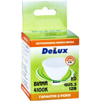 Лампочка Delux лед.лампа_DELUX_MR16A 7Вт_4100K 12В GU5.3 (90021252) Diawest