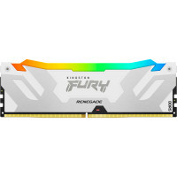 Модуль пам'яті для комп'ютера DDR5 32GB 6400 MHz Renegade RGB White Kingston Fury (ex.HyperX) (KF564C32RWA-32) Diawest