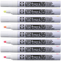 Маркер Sakura Pen-Touch Жовтий, флуоресцентний, середній (MEDIUM) 2.0мм (084511322752) Diawest