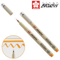 Лайнер Sakura пензель PIGMA Brush, Помаранчевий (084511352117) Diawest