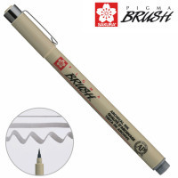 Лайнер Sakura пензель PIGMA Brush, Сірий (084511333017) Diawest