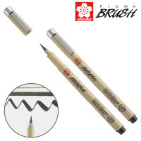 Лайнер Sakura пензель PIGMA Brush, Чорний (084511352087) Diawest