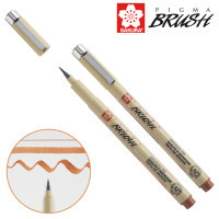 Лайнер Sakura пензель PIGMA Brush, Коричневий (084511352148) Diawest