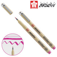 Лайнер Sakura пензель PIGMA Brush, Рожевий (084511352124) Diawest