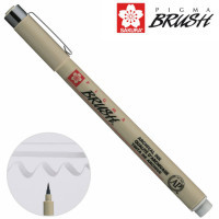 Лайнер Sakura пензель PIGMA Brush, Сірий світлий (084511333000) Diawest
