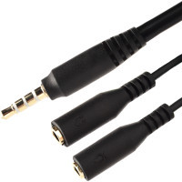 Перехідник XoKo SC-009 Jack 2x3.5-мм jack(M) - 3.5-мм 4pin jack(F) (XOKO SC-009) Diawest
