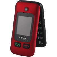 Мобільний телефон Sigma Comfort 50 Shell Duo Type-C Red Black (4827798212516) Diawest