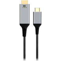Кабель мультимедійний USB-C to HDMI 2.0m 8K 60Hz Cablexpert (A-CM-HDMIM8K-2M) Diawest