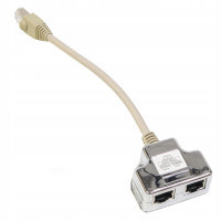 Розгалужувач витої пари, UTP, cat.5e, 1*Male/RJ45-2*Femail/RJ45 Hypernet (YT4-U2-U2) Diawest