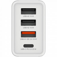 Зарядний пристрій Verbatim USB 30W PD3.0 4-ports white (49701) Diawest