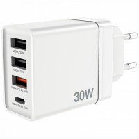 Зарядний пристрій Verbatim USB 30W PD3.0 4-ports white (49701) Diawest