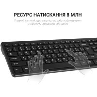 Клавіатура OfficePro SK276 USB Black (SK276) Diawest