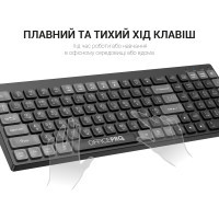 Клавіатура OfficePro SK985B Wireless/Bluetooth Black (SK985B) Diawest