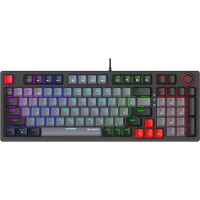 Клавіатура GamePro MK120B LED Red Switches USB Black (MK120R) Diawest