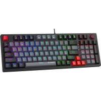 Клавіатура GamePro MK120B LED Red Switches USB Black (MK120R) Diawest