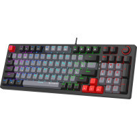 Клавіатура GamePro MK120B LED Red Switches USB Black (MK120R) Diawest