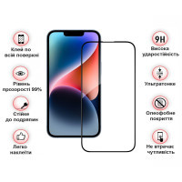 Скло захисне BeCover Apple iPhone 15 Pro Max Black (710594) Diawest