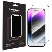 Скло захисне BeCover Apple iPhone 15 Pro Black (710593) Diawest
