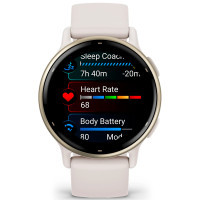 Смарт-годинник Garmin vivoactive 5, Ivory/Cream Gold, GPS (010-02862-11) Diawest