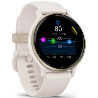 Смарт-годинник Garmin vivoactive 5, Ivory/Cream Gold, GPS (010-02862-11) Diawest