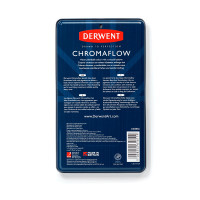 Олівці кольорові Derwent Chromaflow 12 кол. у металевому пеналі (5028252616119) Diawest