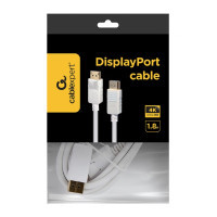 Кабель мультимедійний DisplayPort to DisplayPort 1.8m V1.2 Cablexpert (CC-DP2-6-W) Diawest