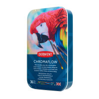 Олівці кольорові Derwent Chromaflow 36 кол. у металевому пеналі (5028252627498) Diawest