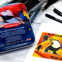 Олівці кольорові Derwent Chromaflow 36 кол. у металевому пеналі (5028252627498) Diawest