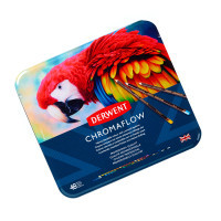 Олівці кольорові Derwent Chromaflow 48 кол. у металевому пеналі (5028252627511) Diawest