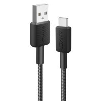Дата кабель USB 2.0 AM to Type-C 0.9m 322 Black Anker (A81H5G11) Diawest