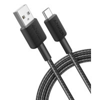 Дата кабель USB 2.0 AM to Type-C 0.9m 322 Black Anker (A81H5G11) Diawest