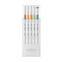 Лайнер UNI набір Emott Nature Color 0.4 мм 5 кольорів (PEM-SY/5C.06NC) Diawest