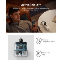 Зарядний пристрій Anker PowerPort 313 - 45W PD + PPS USB-C Black (A2643G11) Diawest