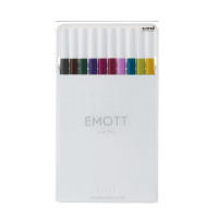 Лайнер UNI набір Emott Calm-tone Dark Color 0.4 мм 10 кольорів (PEM-SY/10C.03CTDC) Diawest