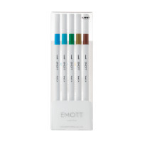 Лайнер UNI набір Emott Island Color 0.4 мм 5 кольорів (PEM-SY/5C.04IC) Diawest