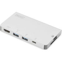 Порт-реплікатор Digitus Travel USB-C, 6 Port (DA-70867) Diawest