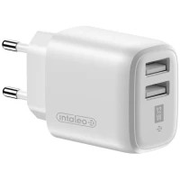 Зарядний пристрій Intaleo 12W Fast Charge 2USB 2.4A white (1283126578281) Diawest