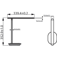Настільна лампа Philips LED Reading Desk lamp Ivory біла (929003194707) Diawest