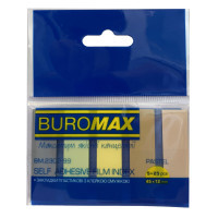 Стікер-закладка Buromax Plastic PASTEL 45x12mm, 5х25шт (BM.2302-99) Diawest