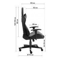 Крісло ігрове GT Racer X-2316 Gray/Gray (X-2316 Fabric Gray/Gray) Diawest