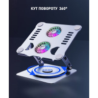 Підставка до ноутбука DYXON FIX COOLING 3 Silver (DXNLSFC3S) Diawest