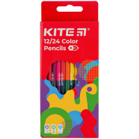 Олівці кольорові Kite Fantasy двосторонні, 12 кольорів (K22-054-2) Diawest