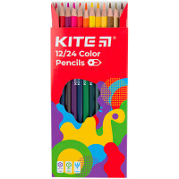 Олівці кольорові Kite Fantasy двосторонні, 12 кольорів (K22-054-2) Diawest