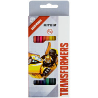 Олівці кольорові Kite Transformers двосторонні, 12 кольорів (TF22-054) Diawest