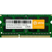 Модуль пам'яті для ноутбука SoDIMM DDR3 8GB 1600 MHz ATRIA (UAT31600CL11SLK1/8) Diawest