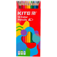 Олівці кольорові Kite Fantasy тригранні, 12 кольорів (K22-053-2) Diawest