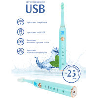 Електрична зубна щітка AHealth SMART SONIC SMILE 1 green (AHsss1g) Diawest