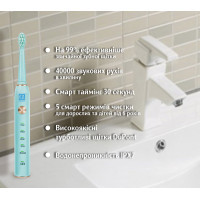 Електрична зубна щітка AHealth SMART SONIC SMILE 1 green (AHsss1g) Diawest