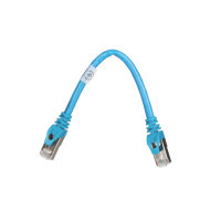 Патч-корд 0.20м S/FTP Cat 6 CU PVC 26AWG 7/0.16 blue 2E (2E-PC6SFTPCOP-020BL) Diawest